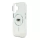 CG MOBILE iPhone 16 KARL LAGERFELD IML KARL HEAD METAL FRAME MAGSAFE szilikon telefonvédő ütésállóság, MagSafe, ÁTLÁTSZÓ