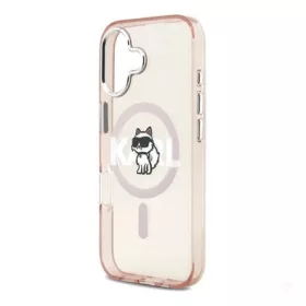   CG MOBILE iPhone 17 KARL LAGERFELD IML CHOUPETTE SKETCH LOGO MAGSAFE szilikon telefonvédő ütésállóság, MagSafe, RÓZSASZÍN