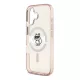 CG MOBILE iPhone 17 KARL LAGERFELD IML CHOUPETTE SKETCH LOGO MAGSAFE szilikon telefonvédő ütésállóság, MagSafe, RÓZSASZÍN