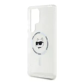   CG MOBILE Samsung S25 Ultra KARL LAGERFELD IML CHOUPETTE HEAD MAGSAFE szilikon telefonvédő ütésállóság, MagSafe, ÁTLÁTSZÓ
