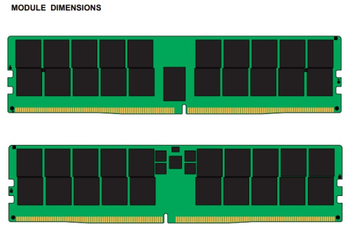 Kingston 64GB 4800MT/s DDR5 ECC Reg CL40 DIMM 2Rx4 Hynix M Rambus
