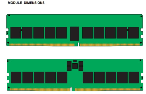Kingston 32GB 4800MT/s DDR5 ECC Reg CL40 DIMM 2Rx8 Hynix M Rambus
