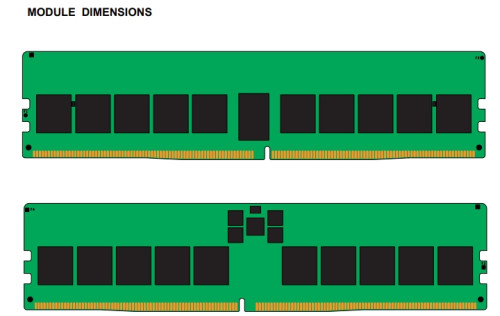 Kingston 32GB 4800MT/s DDR5 ECC Reg CL40 DIMM 1Rx4 Hynix M Rambus