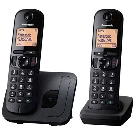 Panasonic KX-TGC212PDB DUO DECT asztali telefon fekete