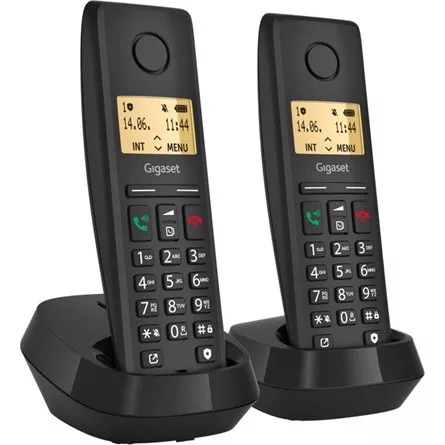 Gigaset PURE 200 Duo vezeték nélküli asztali telefon fekete