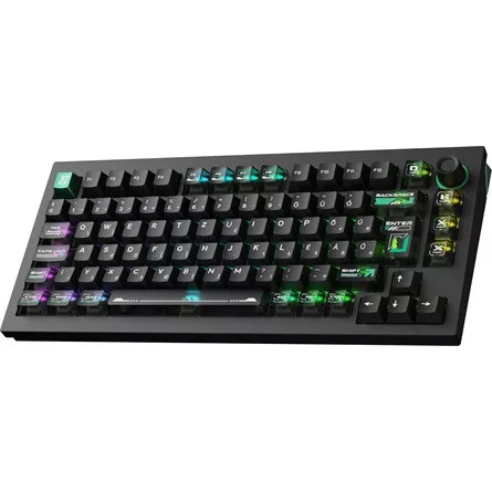 Keychron Lemokey L5 HE USB magyar gaming Lemokey Lime Magnetic mechanikus billentyűzet fekete