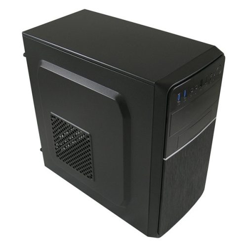 LC-Power Számítógépház - 2015MB (fekete, fekete belső, mATX, 2xUSB3.0, 2xUSB2.0)