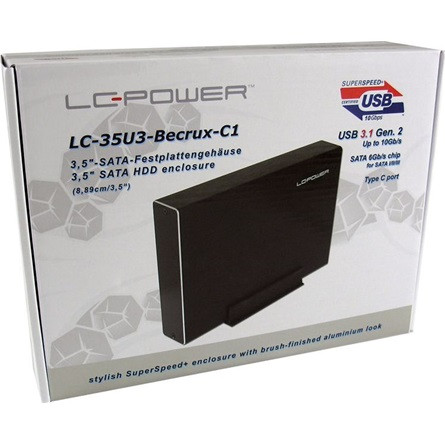 LC-Power MBR LC Power Külső 3,5" LC-35U3 - Becrux-C1