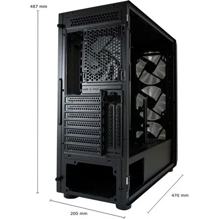 LC-Power Obsession táp nélküli ablakos Mid Tower számítógépház fekete