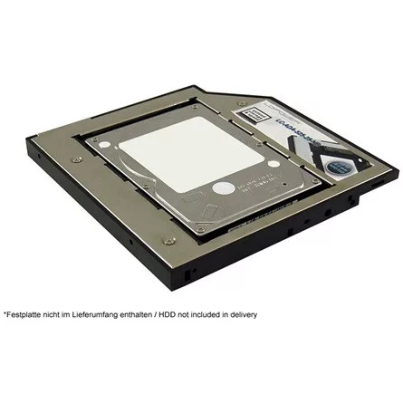 LC-Power ADA LC Power 5,25" drive bay rack for a 2,5" HDD/SSD (9,5mm) - ultraslim ODD- LC-ADA-525-25-NB