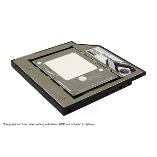 LC-Power ADA LC Power 5,25" drive bay rack for a 2,5" HDD/SSD (9,5mm) - ultraslim ODD- LC-ADA-525-25-NB