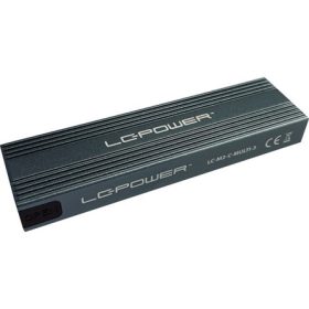   LC-Power MBR LC Power Külső ház - USB 3.2 Type-C - NVMe vagy SATA M.2 SSD - LC-M2-C-MULTI-3