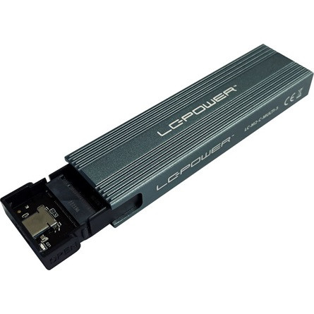 LC-Power MBR LC Power Külső ház - USB 3.2 Type-C - NVMe vagy SATA M.2 SSD - LC-M2-C-MULTI-3