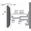 SBOX TVL SBOX LCD-223 13"-42" dönthető, forgatható fali konzol