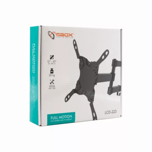 SBOX TVL SBOX LCD-223 13"-42" dönthető, forgatható fali konzol