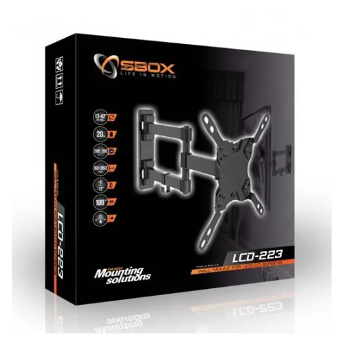 SBOX TVL SBOX LCD-223 13"-42" dönthető, forgatható fali konzol