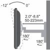 SBOX TVL SBOX LCD-901 13"-30" dönthető, forgatható fali konzol - Fekete