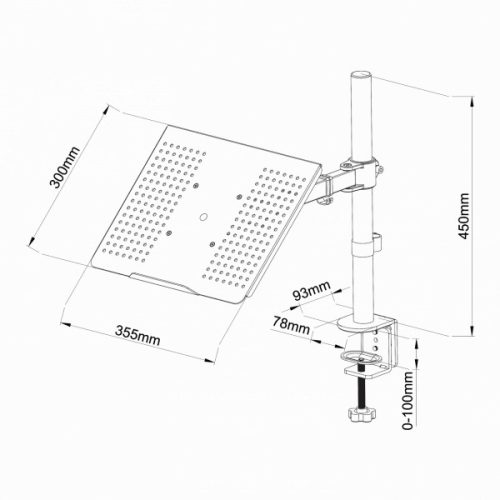 SBOX LCD-L01 Asztali laptop tartó konzol
