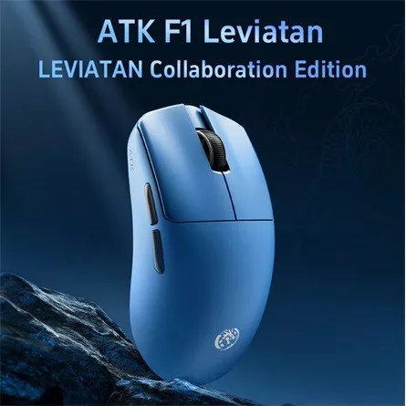 ATK Blazing Sky F1 Extreme LEVIATAN Collaboration  optikai vezeték nélküli gaming egér kék (Bontott!)