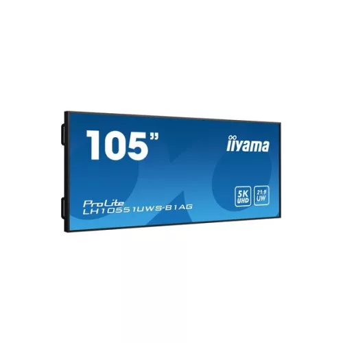 iiyama Prolite, IPS 24/7, 104,7" 5120x2160, 21:9, 500cd, 8ms, 1200:1,HDMI/DPx2/USB-C/USBx4/RJ45, LH10551UWS-B1AG