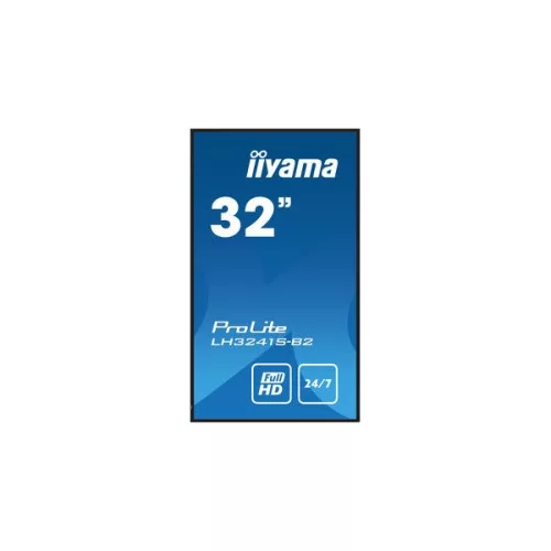 iiyama Prolite, IPS 24/7, 31,5" 1920x1080, 16:9, 350cd, 8ms, 1200:1,HDMIx3/VGA/USB/RS-232c/RJ45/IR LH3241S-B2