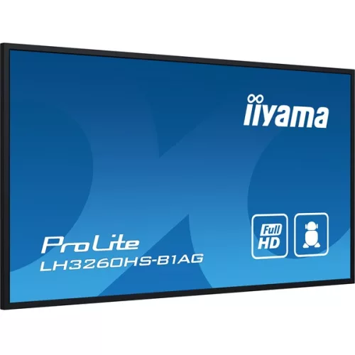 iiyama Prolite LFD, 24/7 VA, 31,5", 1920x1080, 16:9, 500cd, 8ms, HDMI/USB/LAN/Wifi, hangszóró, antiglare
