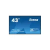 iiyama Prolite IPS 24/7, 42,5" 3840 x 2160, 16:9, 500cd, 8ms, 1200:1,HDMIx3/VGA/USB/RS-232c/RJ45/IR LH4341UHS-B2