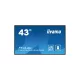 iiyama Prolite 24/7, 42,5" 3840 x 2160, 16:9, 500cd, 6,5ms,4000:1,HDMIx3/USBx2/RS-232c/RJ45/ LH4360UHS-B2AG