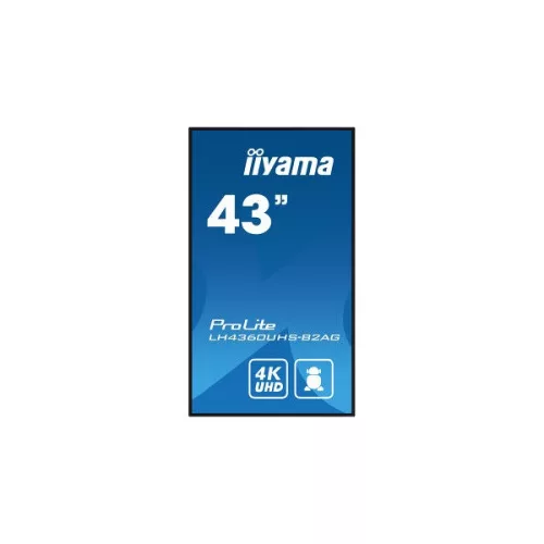 iiyama Prolite 24/7, 42,5" 3840 x 2160, 16:9, 500cd, 6,5ms,4000:1,HDMIx3/USBx2/RS-232c/RJ45/ LH4360UHS-B2AG