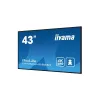 iiyama Prolite 24/7, 42,5" 3840 x 2160, 16:9, 500cd, 6,5ms,4000:1,HDMIx3/USBx2/RS-232c/RJ45/ LH4360UHS-B2AG