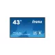 iiyama Prolite IPS 24/7 42.5", 3840x2160, 16:9, 800cd/m2, 8ms,1200:1, HDMIx2/DP/USBx2/RS232C/RJ45/, LH4365UHSB-B1
