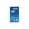 iiyama Prolite IPS 24/7 42.5", 3840x2160, 16:9, 800cd/m2, 8ms,1200:1, HDMIx2/DP/USBx2/RS232C/RJ45/, LH4365UHSB-B1