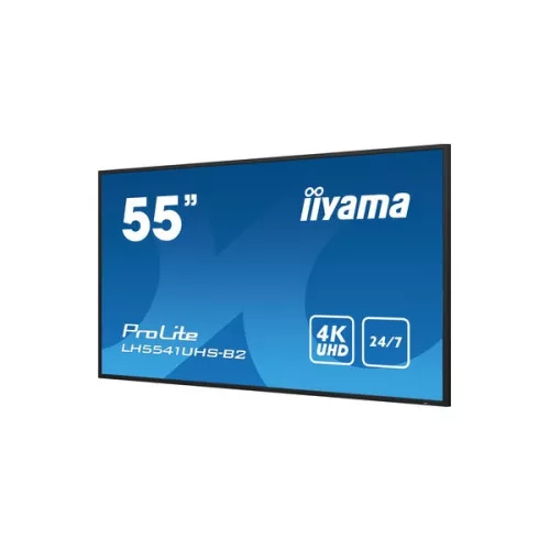 iiyama Prolite IPS 24/7 55", 3840x2160,16:9, 500cd/m2, 8ms,1200:1, HDMIx3/VGA/USB/RS232C/RJ45/IR LH5541UHS-B2