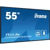 IIYAMA ProLite LFD, VA, 24/7, 54,6", 3840x2160, 16:9, 500 cd/m˛, 6.5ms, 4000:1, HDMIx3/2xUSB/RS-232C/RJ45/IR,