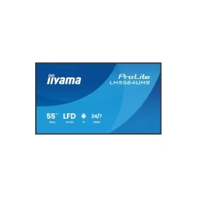   iiyama Prolite 24/7 55", 3840x2160,16:9, 500cd/m2, 6,5ms,5000:1, HDMIx2/USB-C/USBx2/RS232C/RJ45/IR, LH5564UHS-B1AG