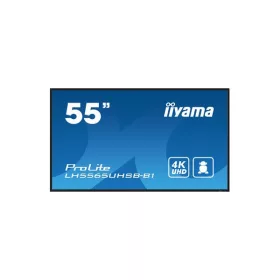   iiyama Prolite IPS 24/7 54,6", 3840x2160,16:9, 800cd/m2, 8ms,1200:1, HDMIx2/DP/USBx2/RS232C/RJ45/IR LH5565UHSB-B1