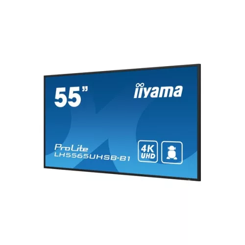 iiyama Prolite IPS 24/7 54,6", 3840x2160,16:9, 800cd/m2, 8ms,1200:1, HDMIx2/DP/USBx2/RS232C/RJ45/IR LH5565UHSB-B1