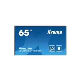   iiyama Prolite IPS 24/7 64,5", 3840x2160,16:9, 800cd/m2, 8ms,1200:1, HDMIx2/DP/USBx2/RS232C/RJ45 LH6565UHSB-B1