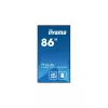 iiyama Prolite IPS 24/7 85,6", 3840x2160,16:9, 500cd/m2, 8ms,1400:1, HDMIx3/DPx2/USBx2/RS232C/RJ45/IR LH8675UHS-B1AG