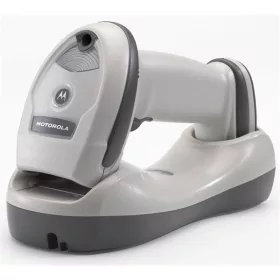   ZEBRA Bluetooth vonalkód olvasó, vezeték nélküli, LI4278, BT, 1D, multi-IF, kit(USB, cradle), fehér