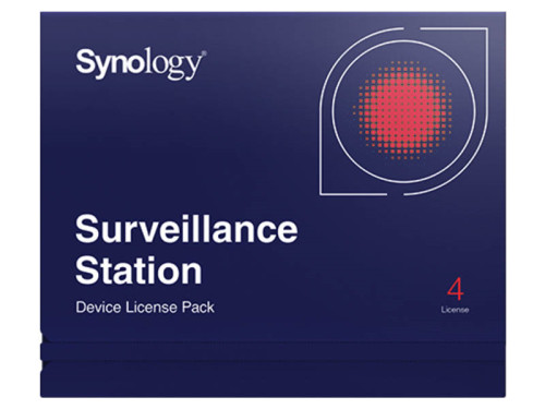 Synology Device license pack - 4, Licenc 4 kamerához vagy I/O modulhoz