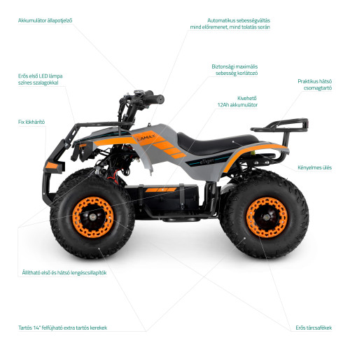 LAMAX eTiger ATV50S Orange elektromos quad