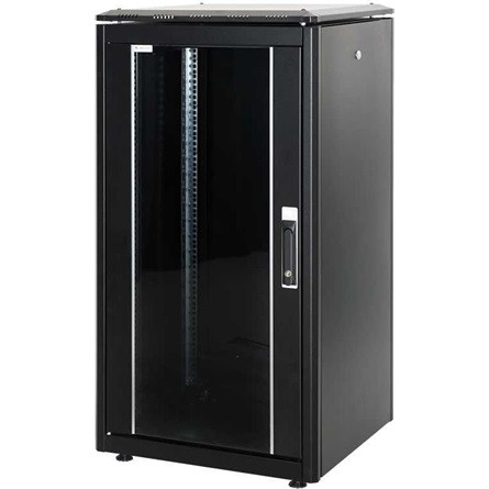 Lande DYNAmic 600x600 32U 19" álló rack szekrény fekete