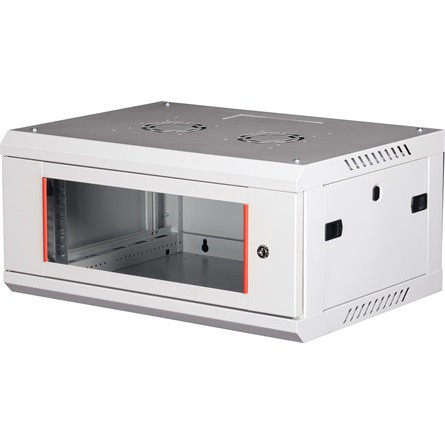 Lande PROlineB 600x450 lapraszerelt 4U 19" fali rack szekrény szürke