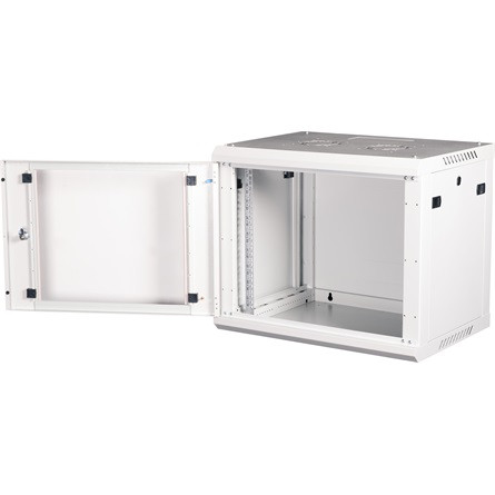 Lande PROlineB 600x450 lapraszerelt 9U 19" fali rack szekrény szürke