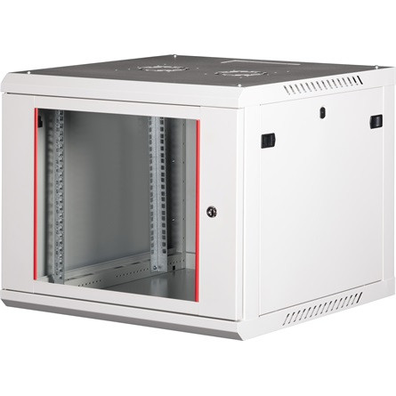 Lande PROlineB 600x600 lapraszerelt 9U 19" fali rack szekrény szürke