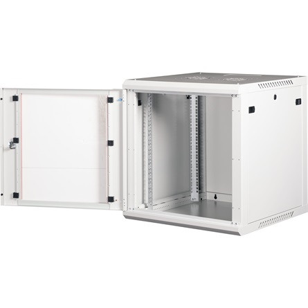 Lande PROlineB 600x600 lapraszerelt 12U 19" fali rack szekrény szürke