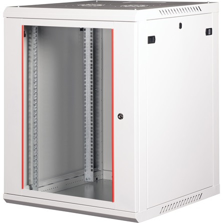 Lande PROlineB 600x600 lapraszerelt 15U 19" fali rack szekrény szürke