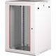 Lande PROlineB 600x600 lapraszerelt 18U 19" fali rack szekrény szürke
