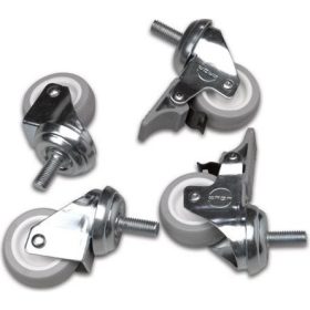   Lande Görgő Fali rack szekrényhez 4db ( kettő fékezhető) egy ponton rögzített M10